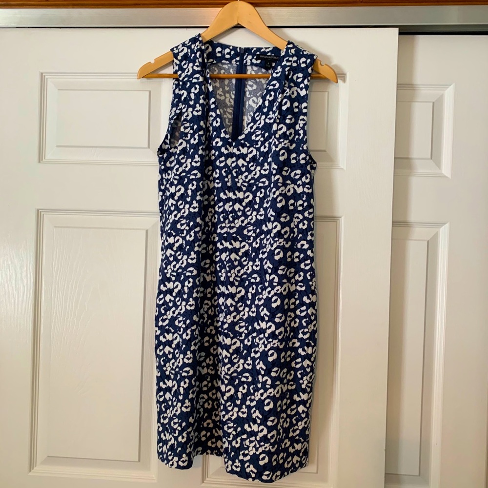 Banana Republic Factory blue print dress
